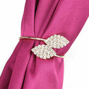 6x Rhinestone Napkin Rings Handmade Serviette Buckle Holder For Birthday Party