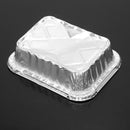 50 Pieces Disposable BBQ Drip Pan Tray Aluminum Foil Tin Liners Baking Trays