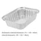50x Disposable BBQ Pan Tray Aluminum Foil Tin Replacement Liners Baking Hot