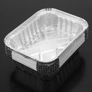 50 Pieces Disposable BBQ Drip Pan Tray Aluminum Foil Tin Liners Baking Trays
