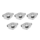 50 Pieces Disposable BBQ Drip Pan Tray Aluminum Foil Tin Liners Baking Trays