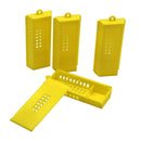 10pcs Yellow Mail Queen Bee Cage Beekeeping Tools Replacement 8 * 3.6 * 1.3cm