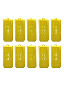 10pcs Yellow Mail Queen Bee Cage Beekeeping Tools Replacement 8 * 3.6 * 1.3cm