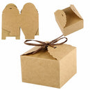 10x Handmade Kraft Paper DIY Jewelry Candy Box Gift Packaging Boxes For Wedding