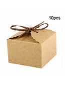 10* Mini Kraft Paper Packaging Box Wedding Gift Favor Party Candy Cake Box New