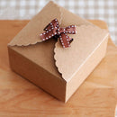 10* Mini Kraft Paper Packaging Box Wedding Gift Favor Party Candy Cake Box New