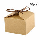 10x Handmade Kraft Paper DIY Jewelry Candy Box Gift Packaging Boxes For Wedding
