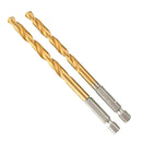 13pcs HSS Titanium Coated Twist Drill Bit Set For Plastic Metal Wood 1.5-6.5mm