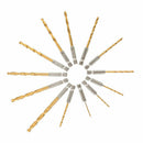 13pcs HSS Titanium Coated Twist Drill Bit Set For Plastic Metal Wood 1.5-6.5mm