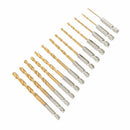 13pcs HSS Titanium Coated Twist Drill Bit Set For Plastic Metal Wood 1.5-6.5mm