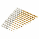 13pcs HSS Titanium Coated Twist Drill Bit Set For Plastic Metal Wood 1.5-6.5mm