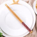 10 pairs/lot Wooden Chopsticks Engraved Bamboo Chinese Retro Nation Style