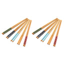 10 pairs/lot Wooden Chopsticks Engraved Bamboo Chinese Retro Nation Style
