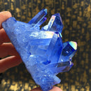 1 pcs Natural Blue Crystal Quartz Citrine Cluster Mineral Specimen Healing Reiki