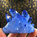 1 pcs Natural Blue Crystal Quartz Citrine Cluster Mineral Specimen Healing Reiki