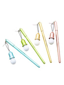 4pcs Creative Neutral Pen Light Bulb Dust Plug Gel Pen Official School Supplies
