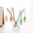4pcs Creative Neutral Pen Light Bulb Dust Plug Gel Pen Official School Supplies