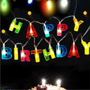 1 PC Happy Birthday Letters LED Strings Powered Fairy Decor Best Durable