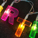 1 PC Happy Birthday Letters LED Strings Powered Fairy Decor Best Durable