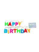 1 PC Happy Birthday Letters LED Strings Powered Fairy Decor Best Durable