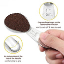 2x 15ml 30ml Stainless Steel Measuring Spoon Tea Coffee Measure Kitchen Tools