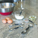 5 pcs Magnetic Measuring Spoons Set Stainless Steel Dual Sided Teaspoon Best