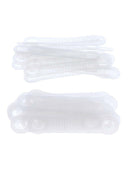 100pcs Easy Apply Anti Slip Soft Silicone Flexible Hanger Strip Reusable Home