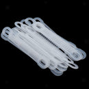 100pcs Easy Apply Anti Slip Soft Silicone Flexible Hanger Strip Reusable Home