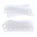 100pcs Easy Apply Anti Slip Soft Silicone Flexible Hanger Strip Reusable Home