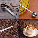 2 Pieces Stainless Steel Coffee Scoop Multifunction Coffee Tea Measuring Spoon