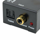 Digital Toslink Coaxial Optical to Analog Audio Converter Adapter L/R RCA 3.5mm
