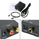 Digital Toslink Coaxial Optical to Analog Audio Converter Adapter L/R RCA 3.5mm