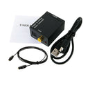 Digital Toslink Coaxial Optical to Analog Audio Converter Adapter L/R RCA 3.5mm