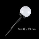 2 Pcs LED Solar Power Outdoor Garden Path Yard Ball Light Lamp Lawn Road