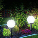 2 Pcs LED Solar Power Outdoor Garden Path Yard Ball Light Lamp Lawn Road