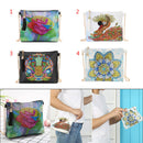 DIY Mandala Shaped Diamond Painting Leather Chain Clutch Handbags Crossbody Bags