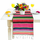 1X Mexican Serape Striped Table Runner for Wedding Birthday Fiesta Themed Party