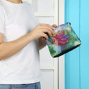 Flower Shaped Diamond Painting Leather Crossbody Bag Metal Chain DIY Crafts