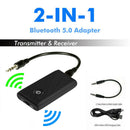 2-in-1 Bluetooth 5.0 Wireless Audio Aux 3.5mm Adapter Transmitter and Receiver
