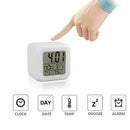 Mini LED Colorful Digital Electronic Glowing Alarm Clock Child Bedroom Gift New
