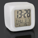 Mini LED Colorful Digital Electronic Glowing Alarm Clock Child Bedroom Gift New