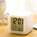 LED Color Changing Digital Alarm Clock Home Bedroom Desk Time Glowing Light Gift