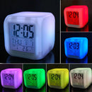 Mini LED Colorful Digital Electronic Glowing Alarm Clock Child Bedroom Gift New