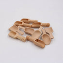 10 X Wooden Small Little Mini Scoop Salt Sugar Coffee Spoon Kitchen Cooking Tool