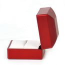 1pcs Luxury Engagement Ring Box LED Light Wedding Jewellery Display Case