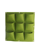 9 Pockets Wall Hanging Planting Bags Garden Vertical Planter Growing Pots