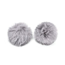 12pcs Faux Fur PomPom Ball Fluffy Ball Pendant Accessories For Bags Hat Keychain