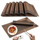 6pcs Placemats Heat-Resistant PVC Table Mats Woven Vinyl Placemats 18"x12"