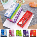 3Sets Portable Stainless Steel Spoon Chopsticks Outdoor Travel Camping Cutlery