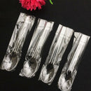 100pcs Plastic Spoons Mini Clear Safe Flatware Spoons Cake Spoons for Gathering